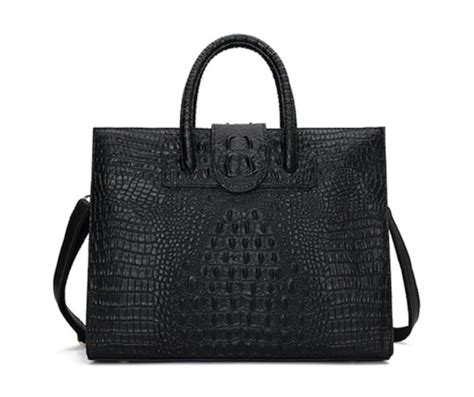 fake crocodile bag|crocodile embossed tote bag.